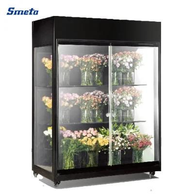 Smeta Glass Display Fridge Refrigeration Showcase for Flowers