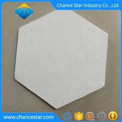 Custom Hexagon White Paper Blank Glass Coaster