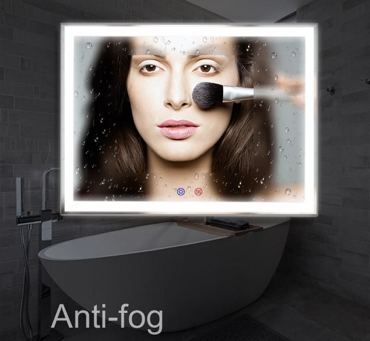 High-End Wall-Mounted LED Bathroom Shower Mirror Fogless