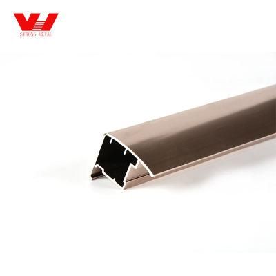 Edge Trim Office Furniture Extrude Aluminum Profile Anodized for Decoration