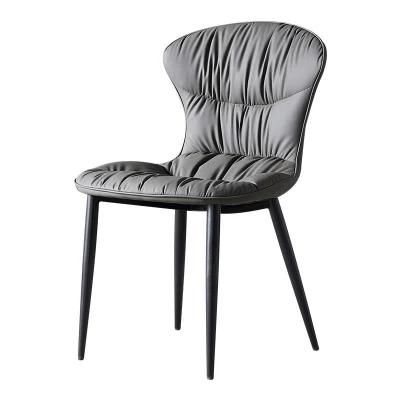 Modern Home Living Room Bedroom Furniture Sofa Chair PU Leather Metal Leg Dining Chair