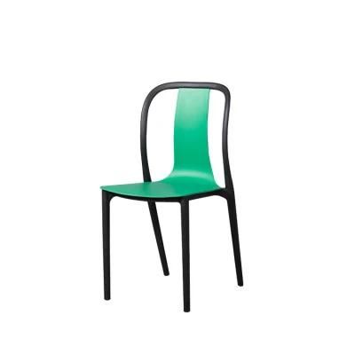 Home Restaurant Furniture Armless Leisure Modern Simple Stackable Dining Room Plastic Chairs