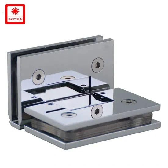 Adjustable 90 Degree Glass to Glass Solid Bathroom-Hinges (ASH-204)