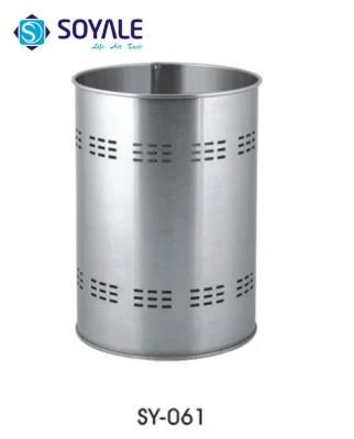 3L 5L 12L Stainless Steel Pedal Dustbin Trash Can with Polish Finishing Sy-061