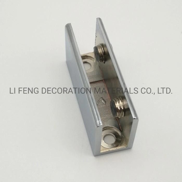 Zinc Alloy Rectangle Glass Fixed Clip