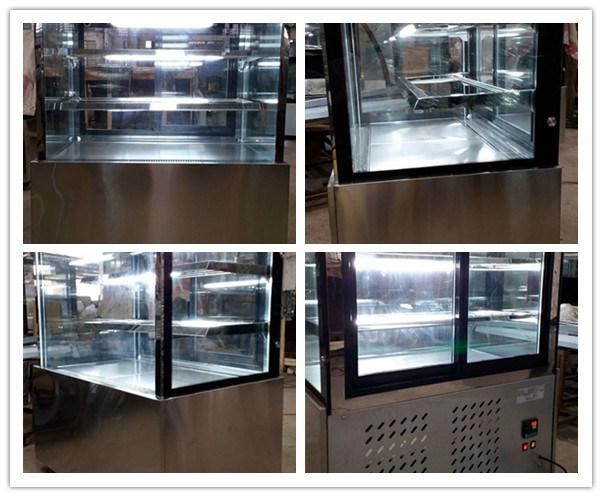 Cake Showcase with Right-Angle Glass Door for Cake Snack Display in Bakery Shop