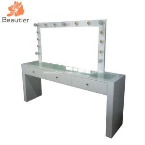 Dt402 Foshan Factory Wholesale Price High End Vanity Glossy White Dressing Table with Mirror