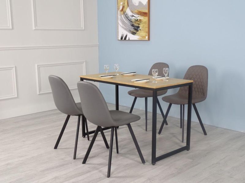 Wholesale Home Office Bedroom Furniture MDF Top Wooden Color Dining Table