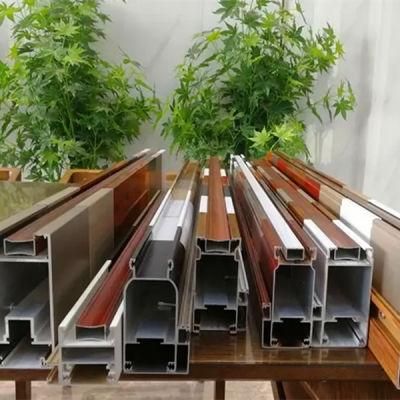 Aluminum Wood Grain Printed Office Partition Aluminum Profiles Aluminum Square Hollow Tube