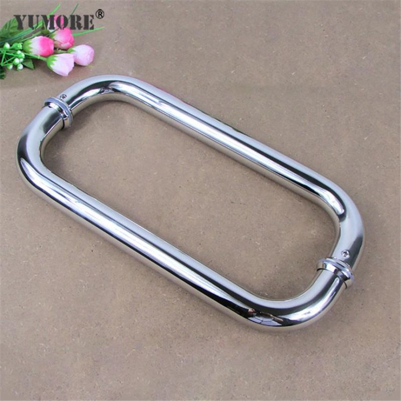 Customized Modern Staineless Steel Satin Glossy Glass Show Door Handle