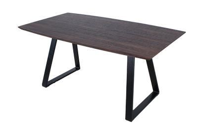 Wholesale Home Restaurant Hotel Furniture Rectangle MDF Top Steel Dining Table for Outdoor