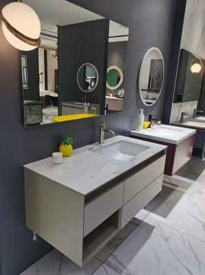 Luxury Furniture Sink Mirror Vanity MDF Wood Bathroom Cabinet From China Factory