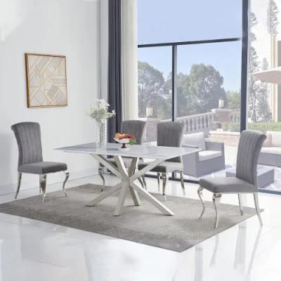 Hot Sale Elegant Home Furniture Food Dining Chairs and Table Set