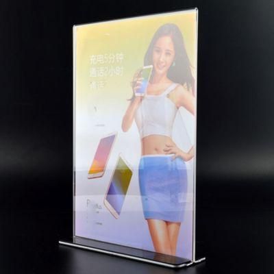 Acrylic Menu Holder for Sign Display/Leaflet Flyer Stands/A4 A5