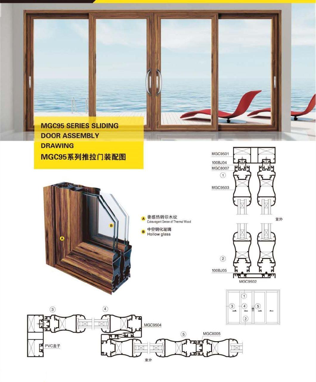 High End Design Customized Aluminium Sliding Door