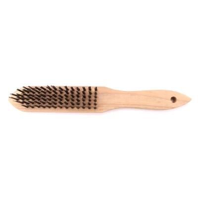 Wood Handle Steel Wire Scratch Brush Wire Brush for Cleaning Rust