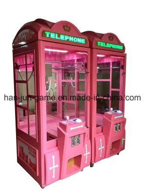 Luxury Coin Operated Arcade Toy Crane Amusemnt Prize/Gift Game Machines with Metal Cabinet