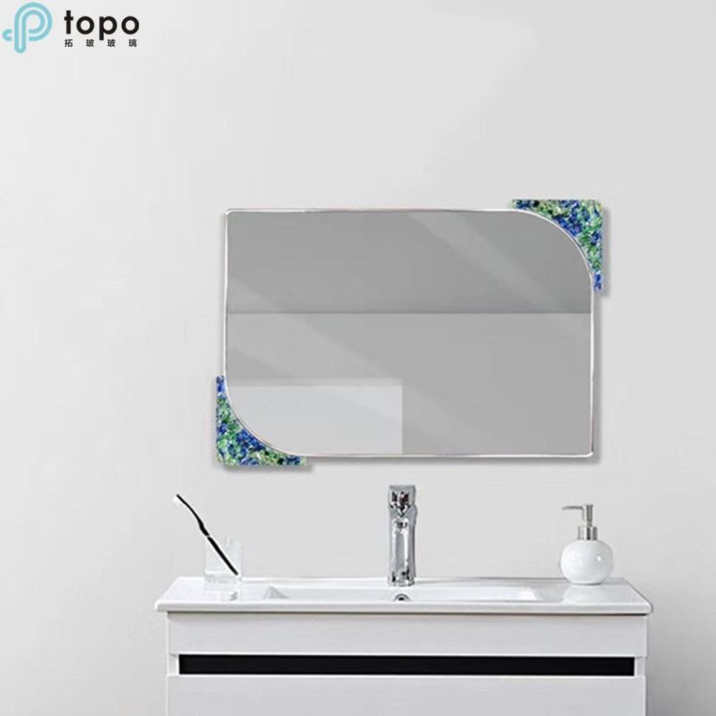 Decorative Frameless Hotel Wall Art Cosmetic Dressing HD Mirror (MR-YB4-DJ006)