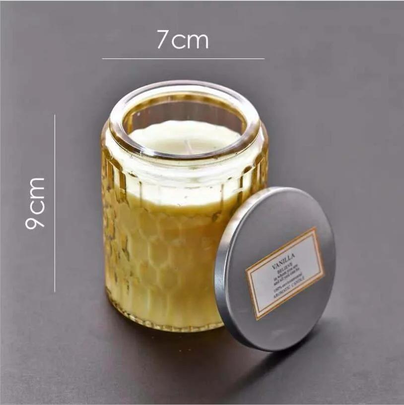 Cylinder Luxury Vessel Frost Mason Jars Straight Glass Candle Holder