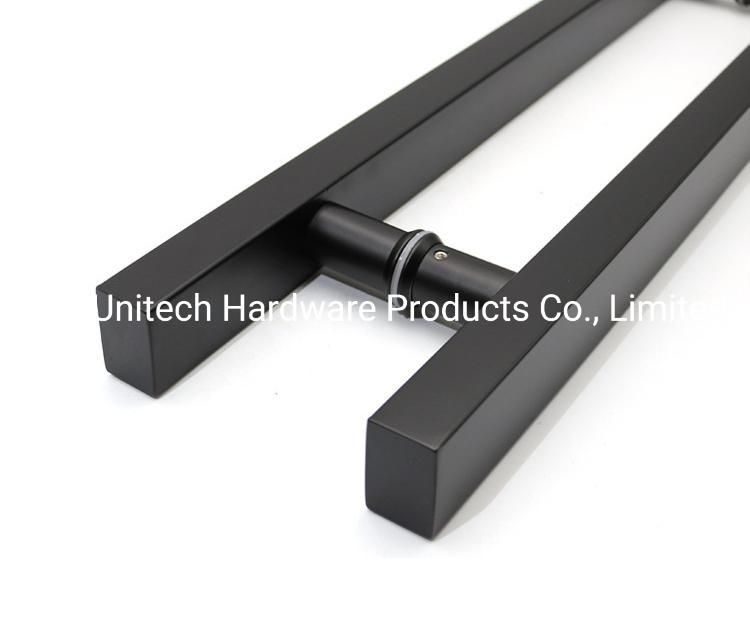 Black Color Glass Door Handle Cabinet Glass Door Pull Handle