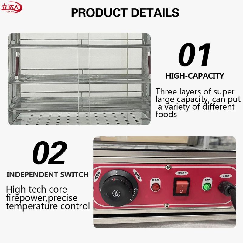 Bakery Showcase Commercial Foodservice Supply Pastry Bread Bakery Display Cabinet Food Warmer Showcase