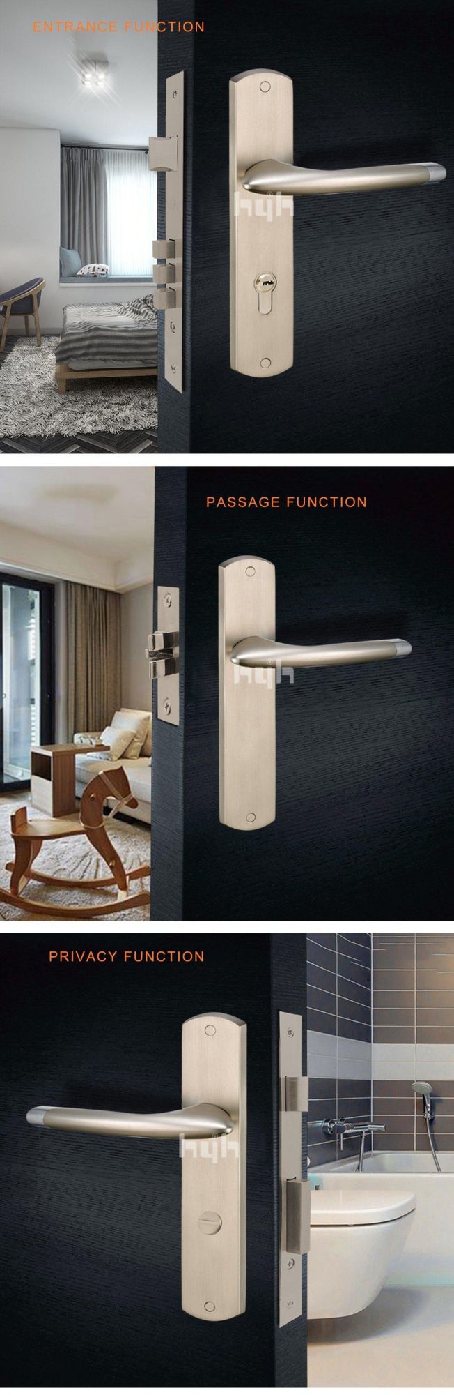 Nice Design Hot Selling Zamak Glass Door Lock