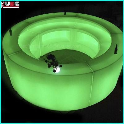 Portable Plastic RGB Glow Modern LED Bar Glass