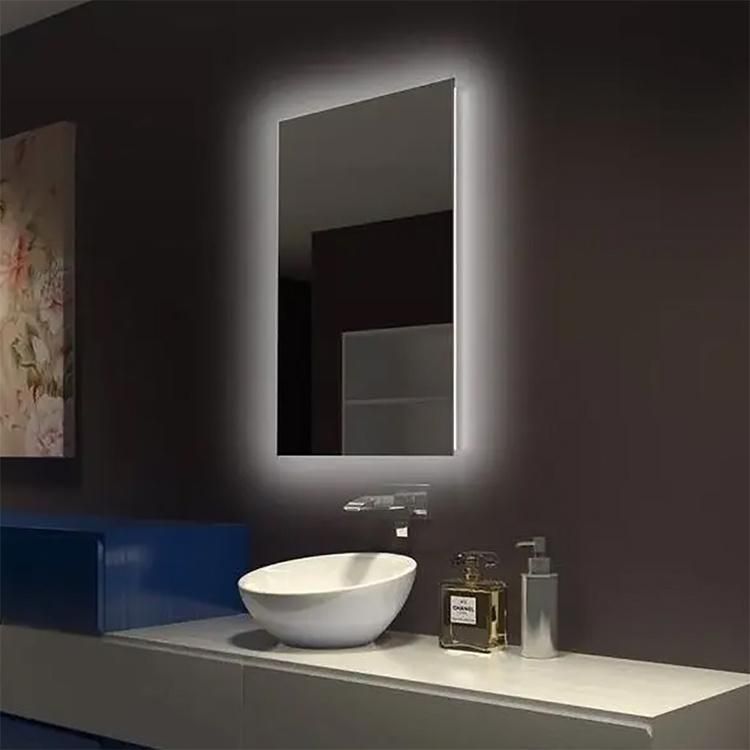 Wholesale Custom Temperature Display Backlit Illuminated LED Mirror for Bathroom Make-up