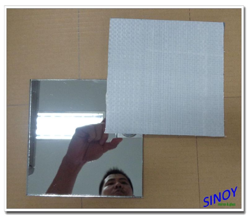 Silver Mirror with Vinyl Backed Safety Film for Gym Mirror