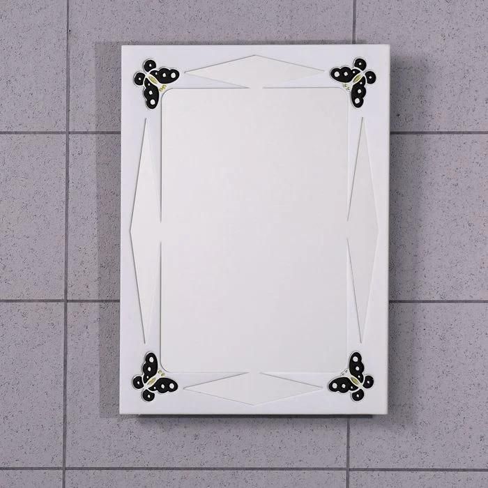 35X50cm China Cheap Price Aluminum Coating Bathroom Resin Art Mirror