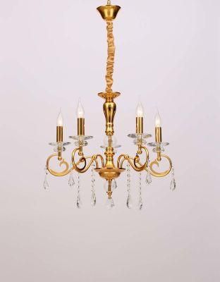 Modern Classic Delicate European Style Indoor Living Room Iron Chandelier Gold