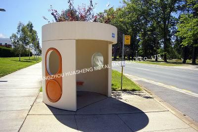 Bus Shelter for Public with Street Furniture