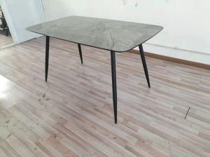 Ceramic Color Glass Dining Room Dining Table