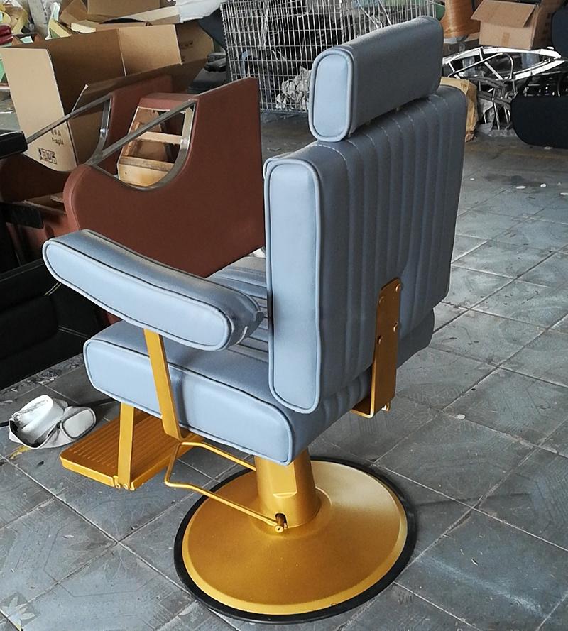 Hl-9282 Salon Barber Chair for Man or Woman with Stainless Steel Armrest and Aluminum Pedal