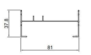 Nepal 78 Series Aluminium Profile for Door and Window