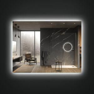 Modern Bathroom Wall Mounted Smart Cosmetic LED Mirror with Time Display