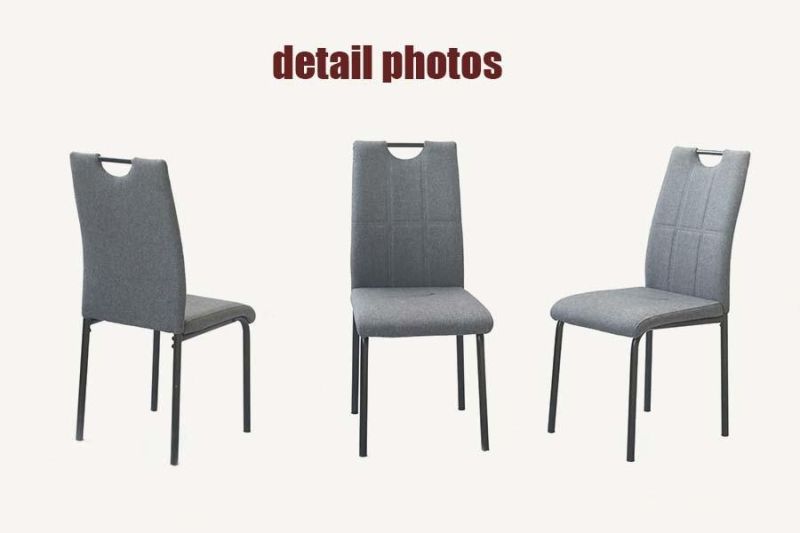 Wholesale Office Banquet Wedding Home Hotel Furniture Fabric Spraying Legs Steel Dining Chair