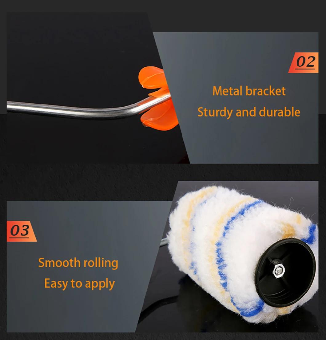High-Grade Roller Brush High Elastic Silk 9 Inch No Dead Angle Interior and Exterior Paint Brush