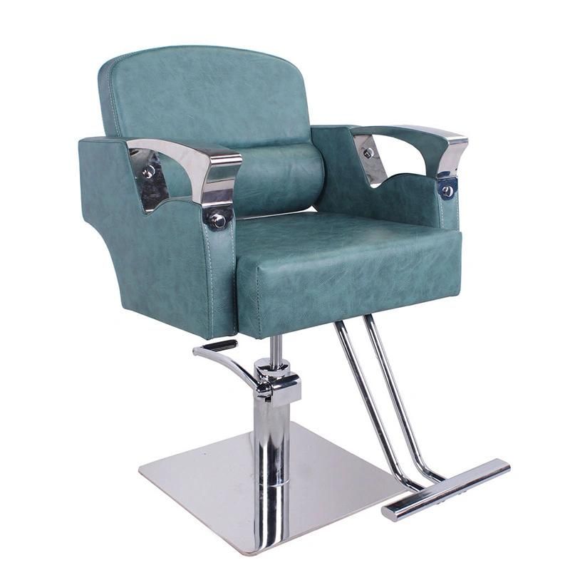 Hl-1145 2021 Salon Barber Chair for Man or Woman with Stainless Steel Armrest and Aluminum Pedal