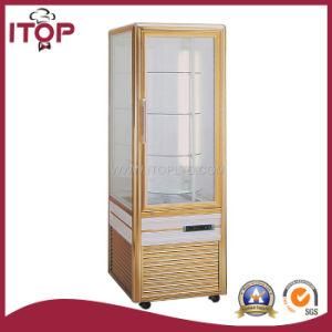 Elegant Style (Rotating) Quadrilateral Glass Showcase (SC-418R-Q, SC-828R-Q, SC-1250R-Q)