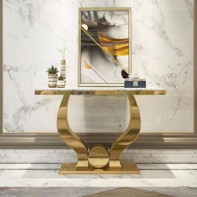 Marble Tempered Glass Top Center Coffee Office Table Furniture Gold Base Dining Console Restaurant Table Chairs Wedding Background Table