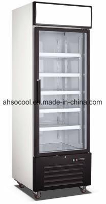 Commercial 468L Display Glass Door Refrigerated Freezer Showcase for Retail