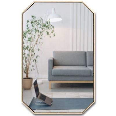 Big Size Barber Polygonal Profile Oblong Dressing Luxury Mirrors