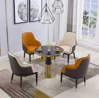 Modern Living Room Hotel Furniture Stainless Frame Tea Coffee Table for Tea Room