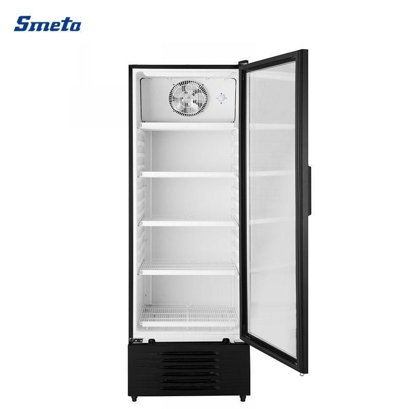 Smeta 13.4 Cu. FT No Frost Glass Door Beverage Drink Cooler Upright Showcase