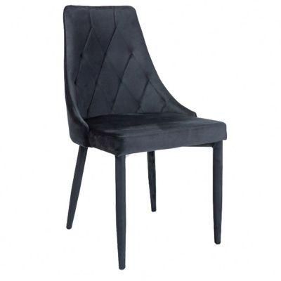 Living Room Chair Leisure Chair Velvet Fabric Hotel Coffee Shop Furniture Dining Chair