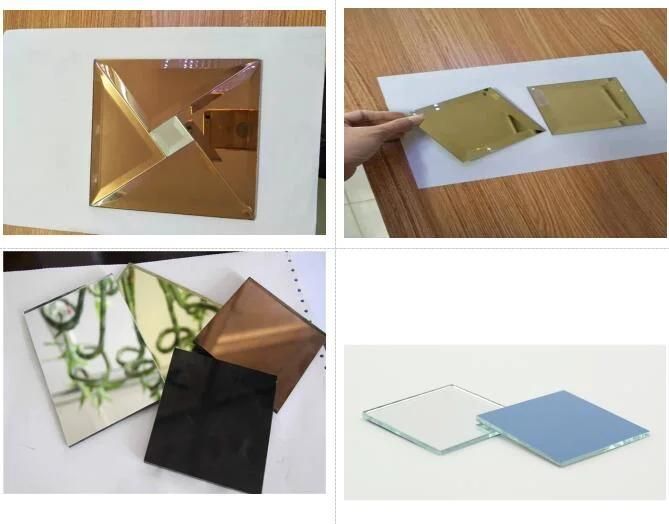 Square/Round Glass Craft Mirrors Custom Size Thickness 1.3mm 1.4mm 1.5mm 1.8mm 2mm