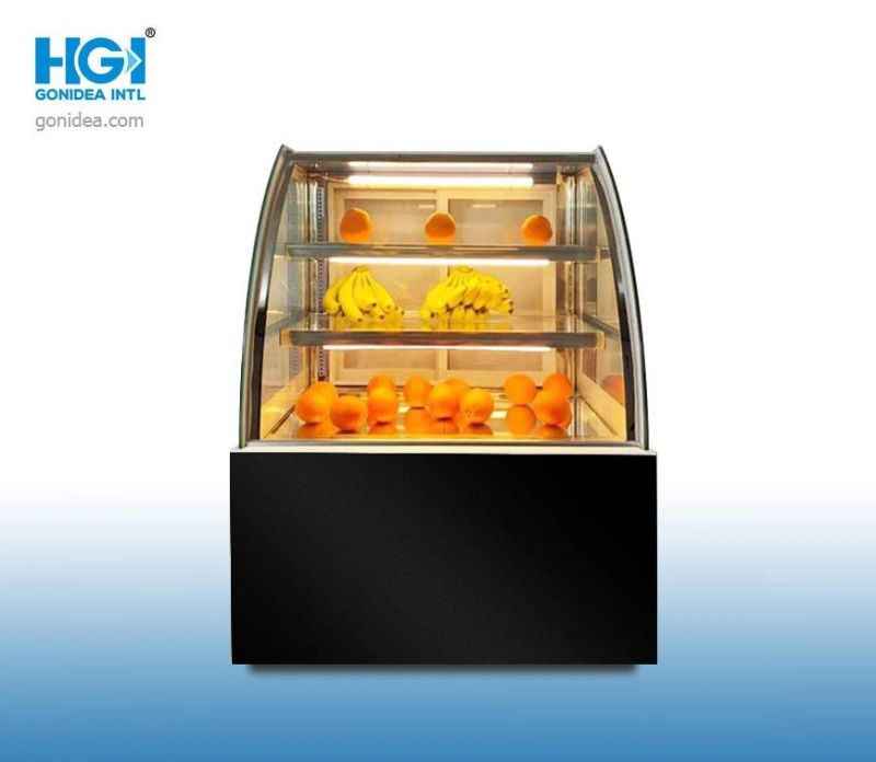 0.9m Commercial Display Chiller Glass Door Bakery Display Cabinet Cake Showcase Hcs-09