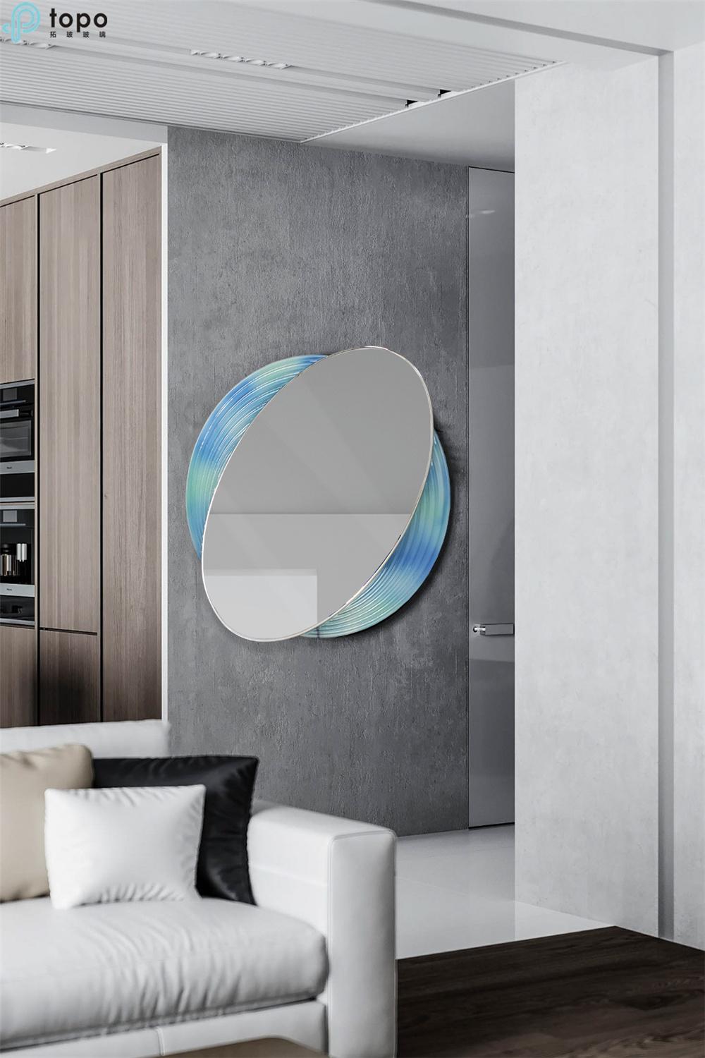 Decorative Frameless Fogless Wall Art Cosmetic Wall Make up Mirror (MR-YB4-DJ005)