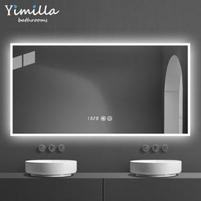 Bathroom Frameless Custom Funky Vanity Bath Wall LED Light Makeup Mirrors